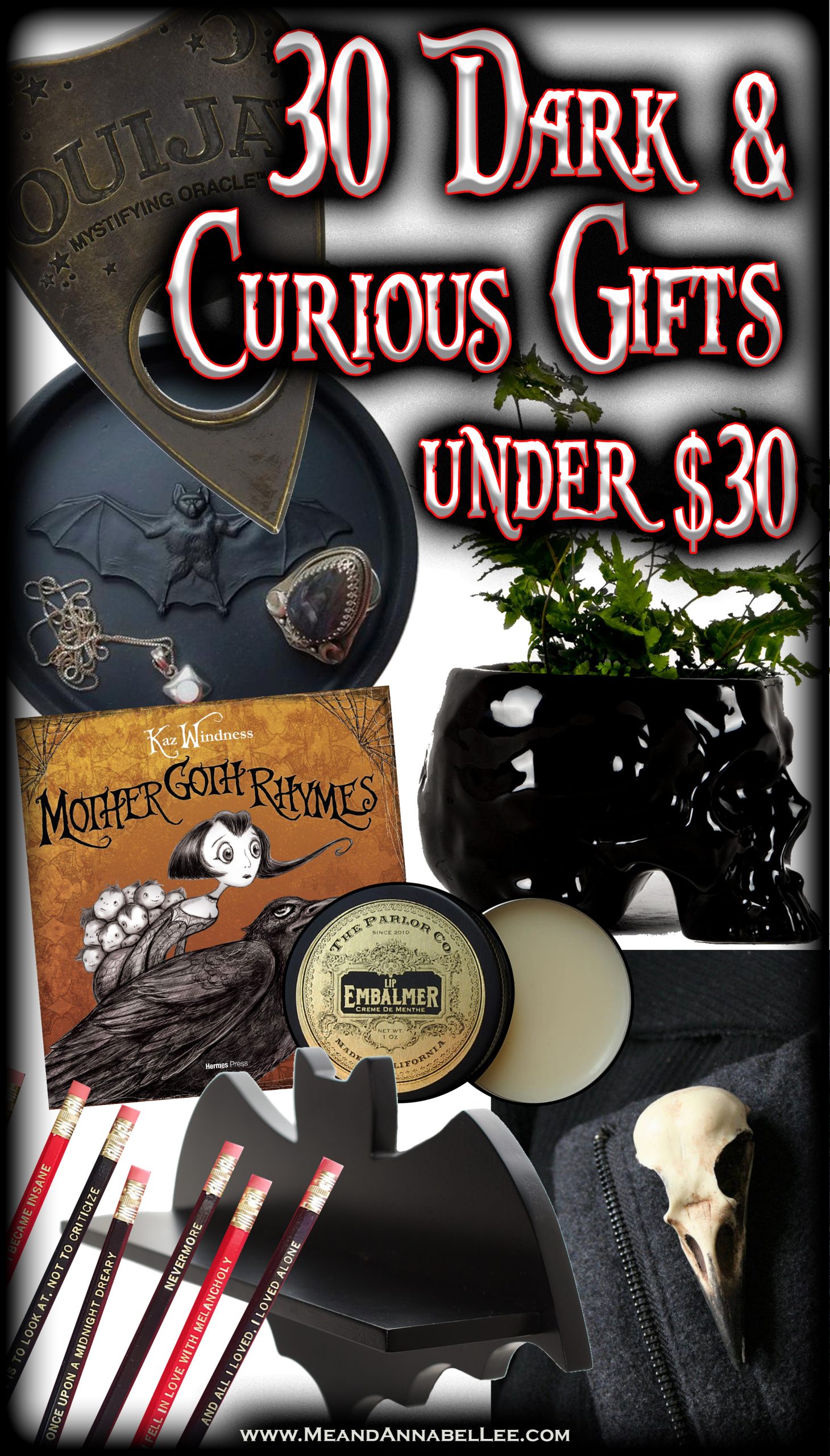 30 Gifts Under $30 for the Darkling in Your Life – III